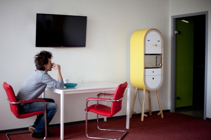 mini kuchyňa misha repin žltá funkčná kancelária