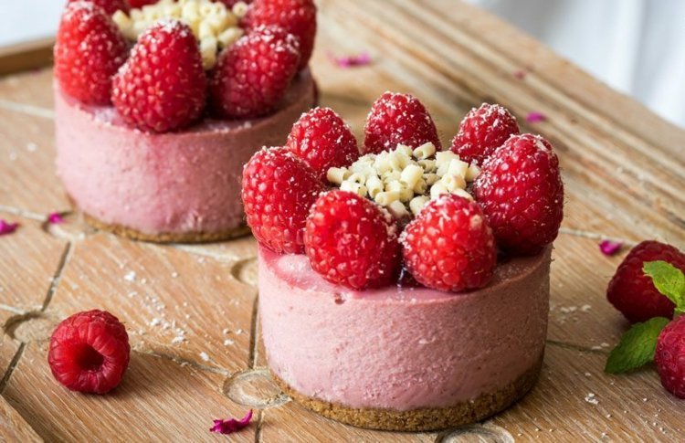 malinový koláčový mini koláčový koláč