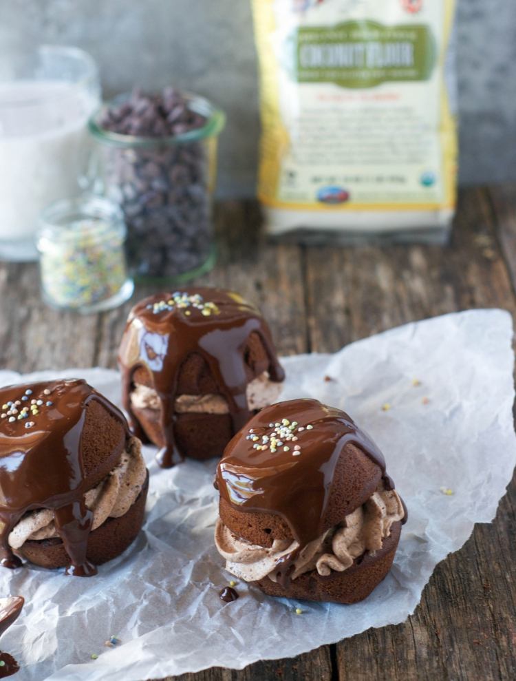 čokoládové polevové mini tortičky ozdoba cukor posýpka