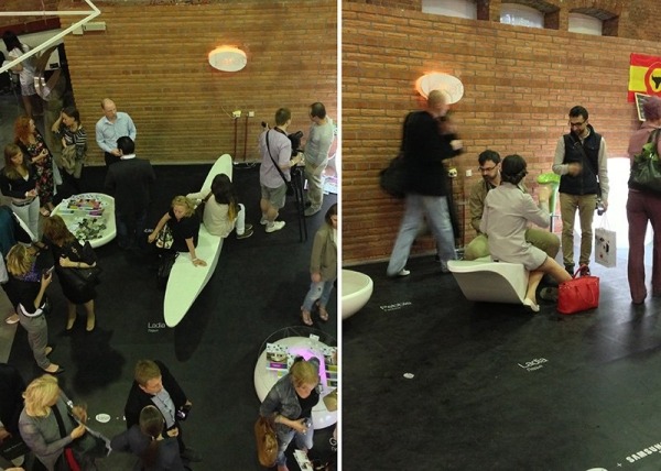 Veľtrh dizajnu 2013 Rusko Lehátko Michaila Beljajeva s integrovaným LED svetlom