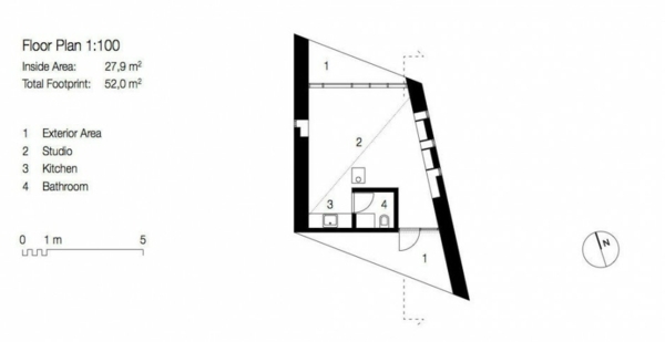 Minimalistická architektúra od Todda Saundersa, pôdorys minimalistická architektúra-todd-saunders-pôdorys