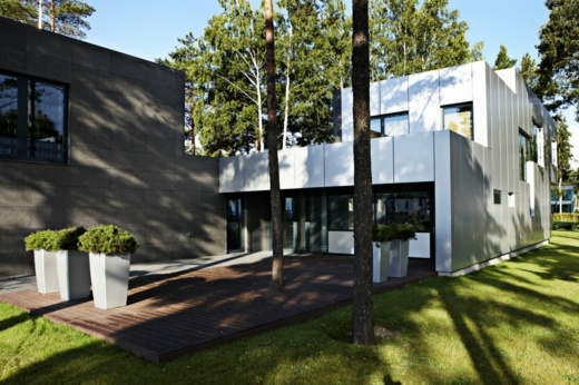 minimalistický dizajn domu v Estónsku