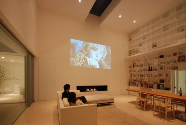 minimalistická architektúra s jednoduchým dizajnovým relaxom