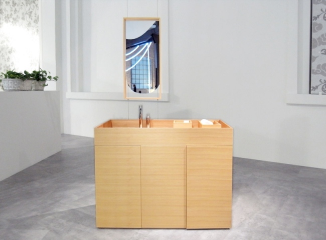 Kúpeľňový nábytok série návrhov brezového dreva z smrekovca toaletný stolík zo smrekovcového dreva nendo bisazza