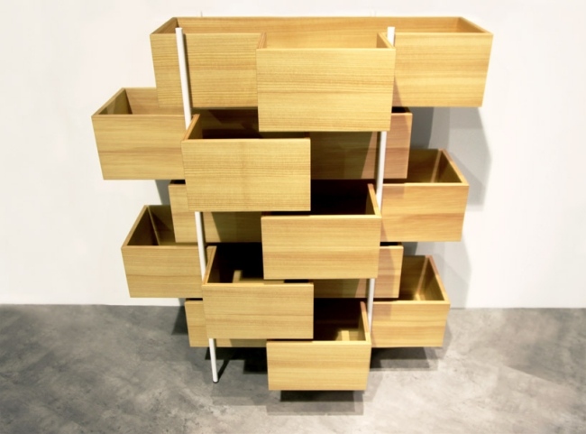 séria kúpeľňového nábytku nendo dizajn stojaca polica modřínová drevo bisazza séria kúpeľňového nábytku stojacia polička z modřínového dreva bisazza