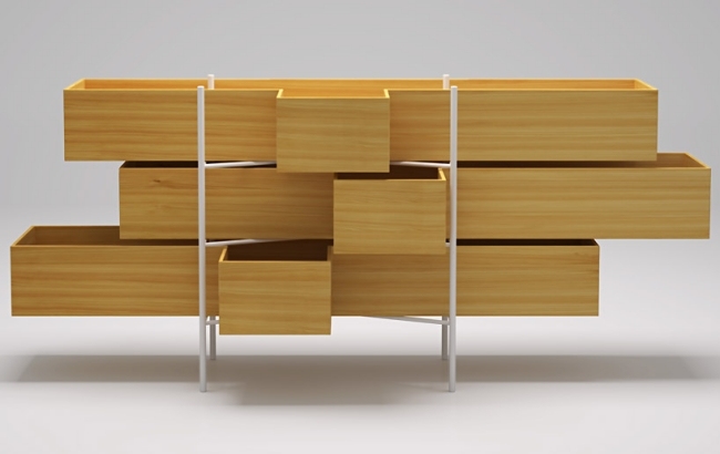 drevený kúpeľňový nábytok séria komoda zásuvky nendo minimalistické zásuvky komody do kúpeľňového nábytku