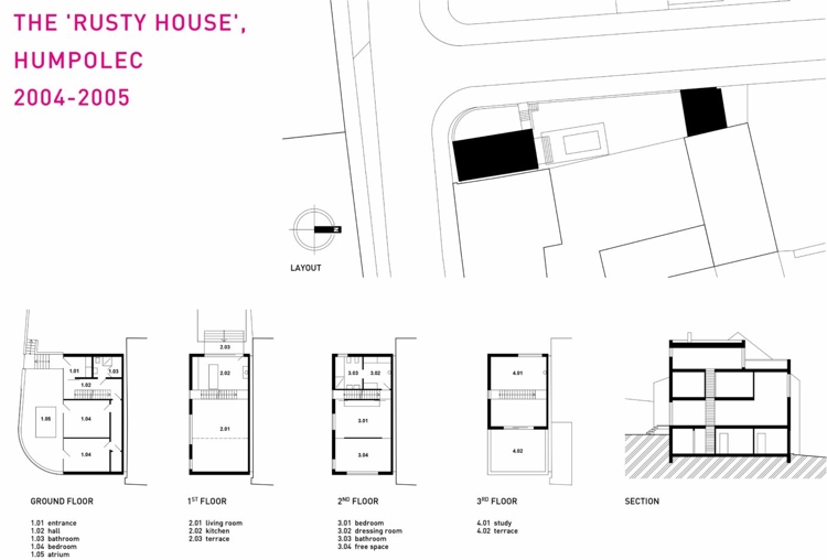 moderný plán domu pôdorys dispozície miestnosti