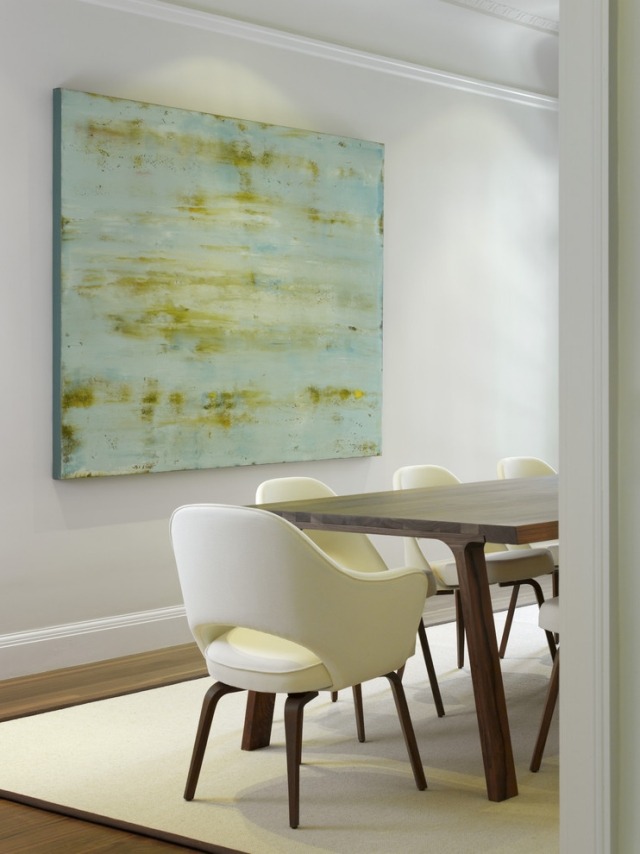 minimalistické-umenie-jedáleň-obrazy-modro-zelené-nuansy