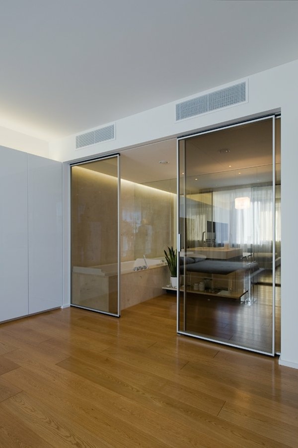 zasklené posuvné dvere