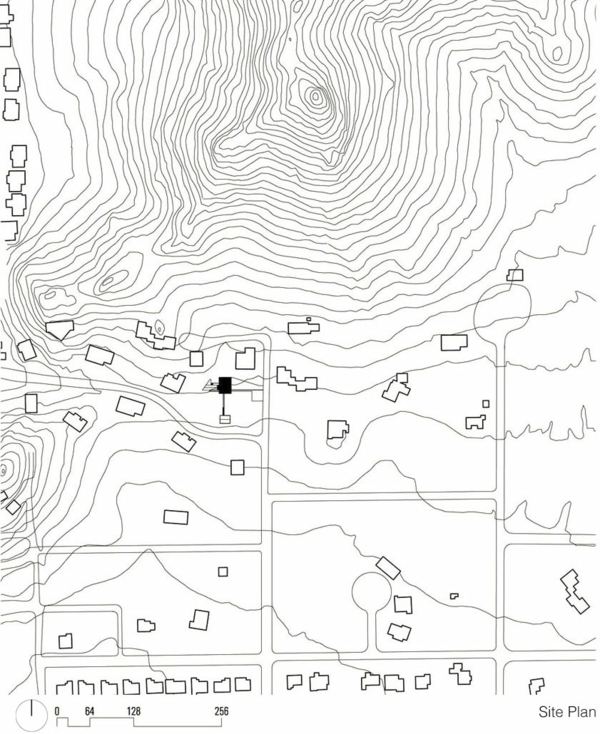 Mapa susedov oblasti územného plánu domu Susedia s územím plánovania domu