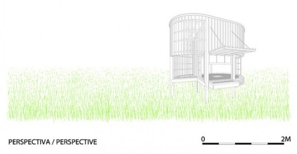 Projekt čajovňa v pražskej záhrade Čajovňa v záhrade Praha projekt A1