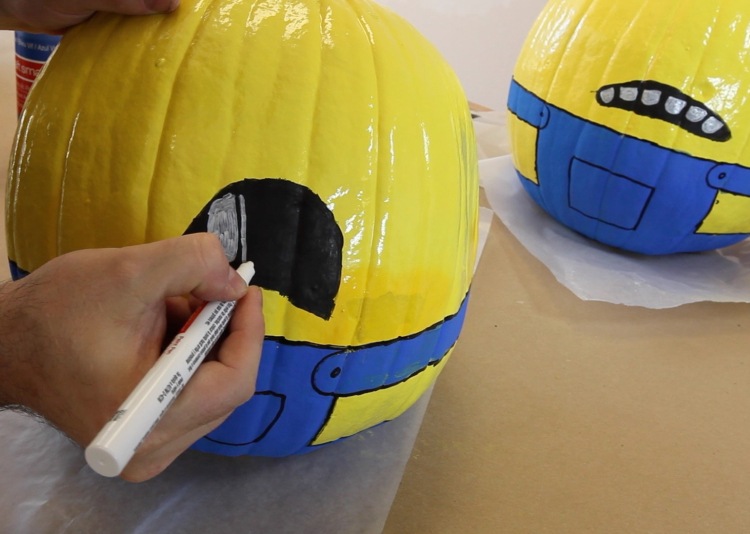 minion tekvica farba na tvár návod na ústa