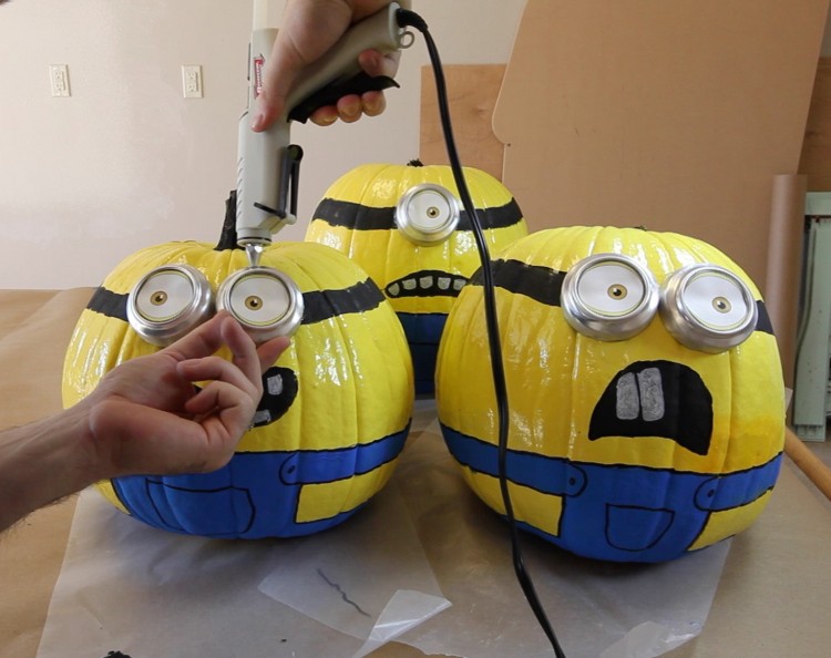 minion tekvicové oči páska tipy pokyny