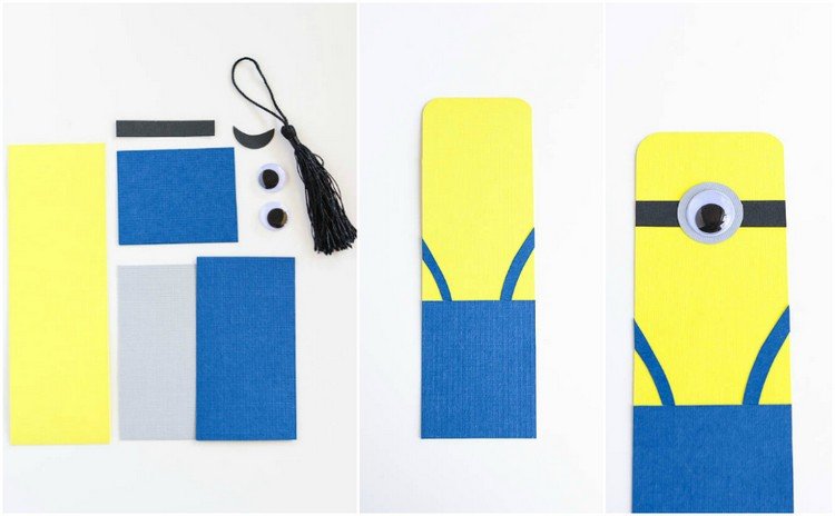 minion-záložka-kartón-drotárstvo