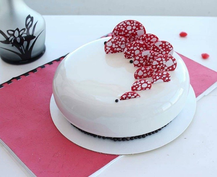 torta so zrkadlovou glazúrou recept na zrkadlovú tortu