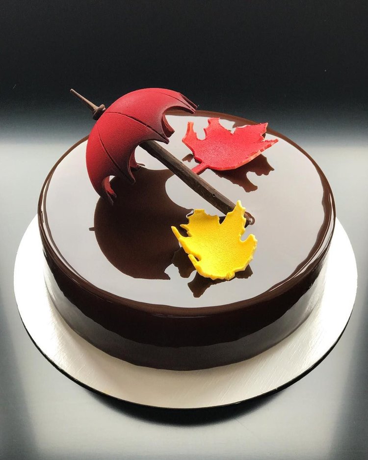 zrkadlová poleva torta čokoládová glazúra zrkadlo