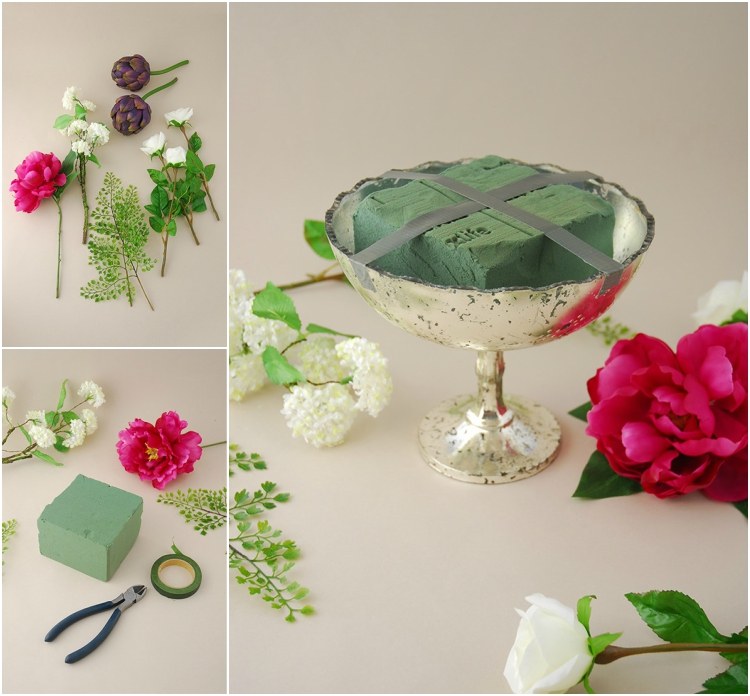 zdobenie kvetov vianočná huba