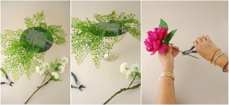 zdobenie kvetov vianočné návody aranžovanie kvetov