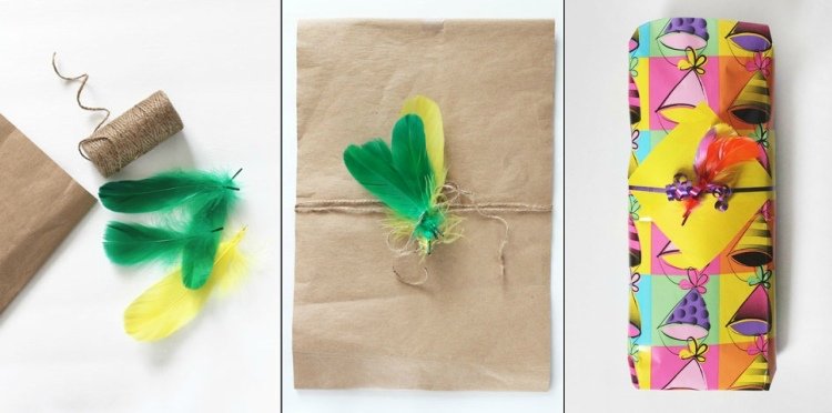 Drobné perie Okoreňte darčekové balenie