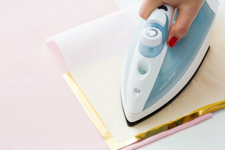 drotár so zlatou fóliou návod na žehlenie