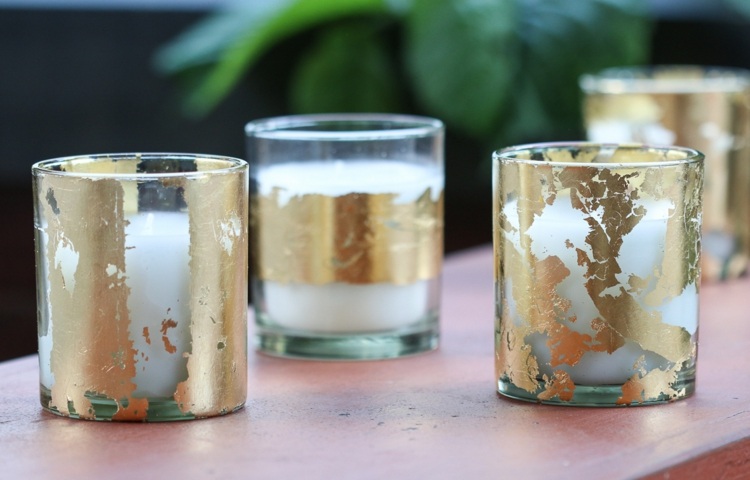 drotárska zlatá fóliová lampa zdobí vianočné nápady