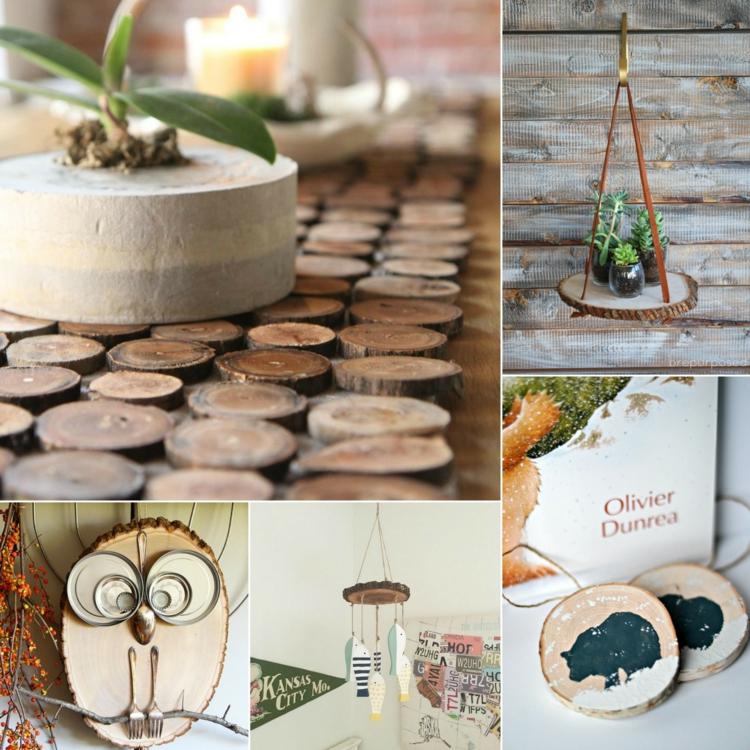 drevené disky drotári nápady-návod-ľahký-dizajn-dekorácia