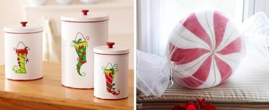 Nápad na darček Vianočná nálepka na nádobu na ručné práce nalepená Nápad na darček Adventná vianočná nádoba na ručné práce sa drží