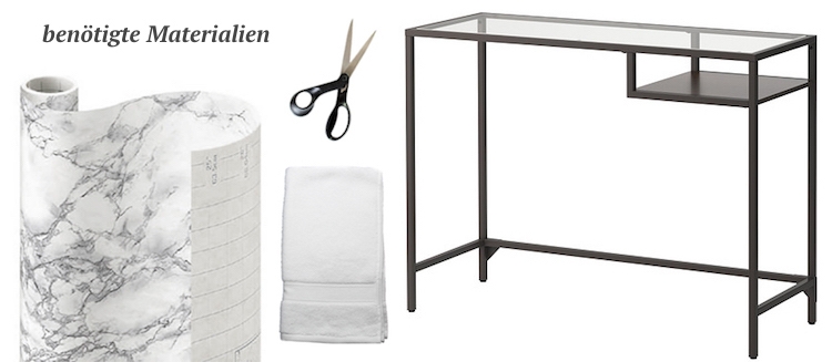 Redizajn nábytku s lepiacou fóliou - požadované materiály Lepiaca fólia-nábytok-korenie-návod-počítač-písací stôl-materiály-mramor