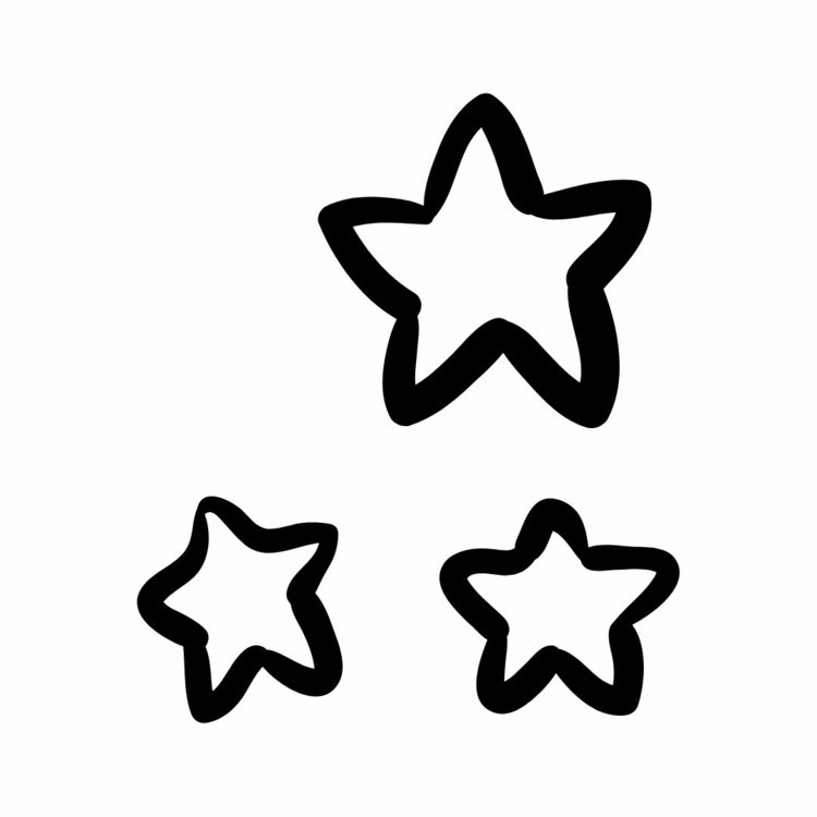 Šablóna pre hviezdy, ktoré sa majú na Vianoce preniesť do okennej tabule