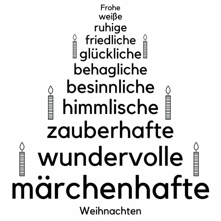 Kreatívny nápad so slovami - namaľujte vianočný stromček z gratulácií na okne