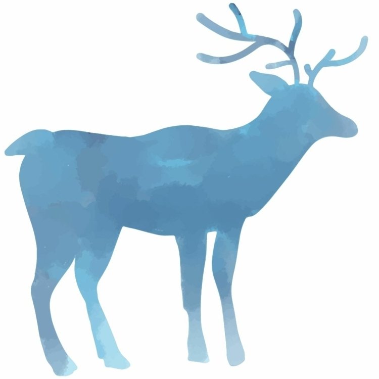 Okno na maľovanie kriedovými ceruzkami - silueta soba na kreslenie