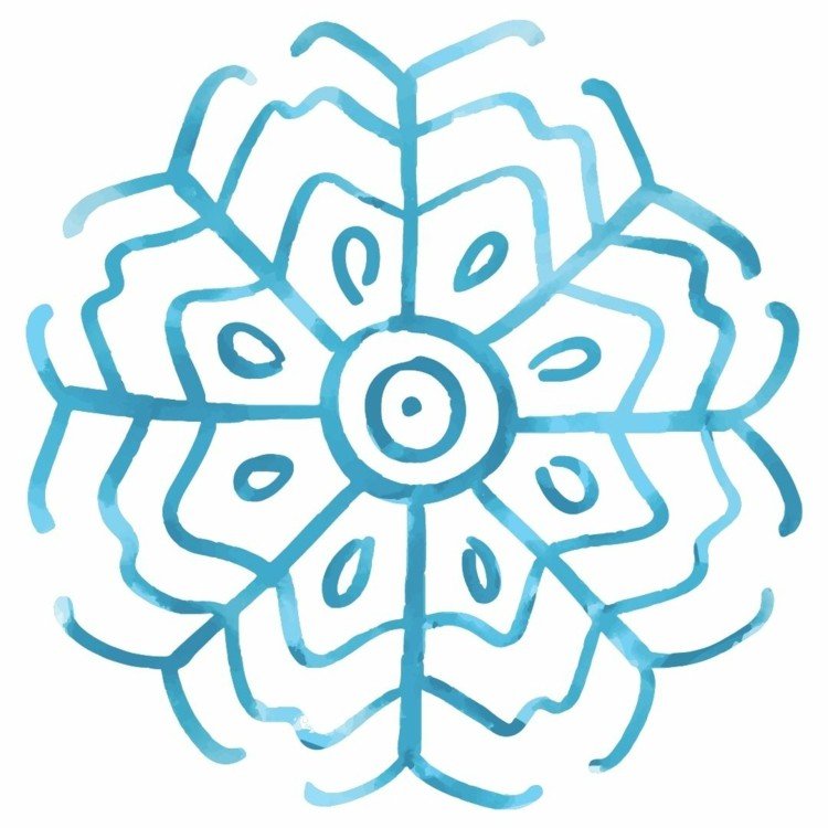 Krásna snehová vločka na maľovanie na vianočnú a zimnú dekoráciu okna