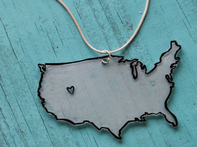 Rozdajte zmenšovací film-drotár-šperky-country-motív-USA