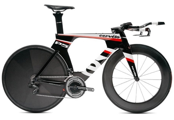 Dizajnérsky bicykel p5 z červeného chromovaného srdca