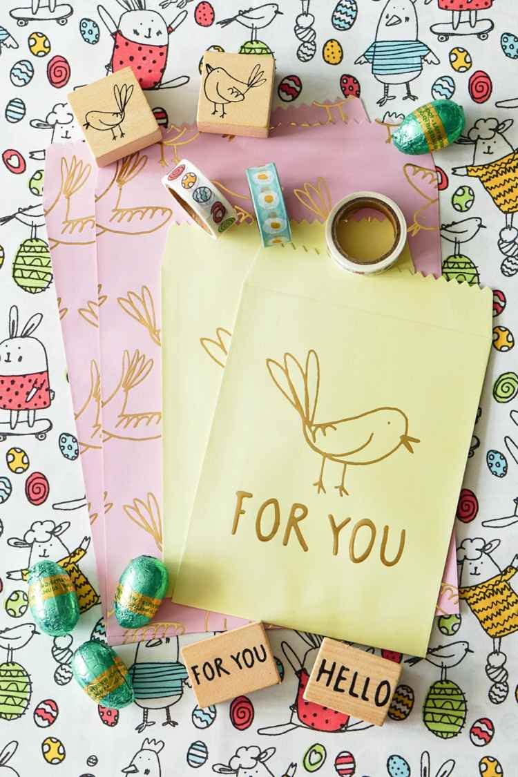 darčekové balenie ozdobí čokoládové vajíčka a dá ich na Veľkú noc