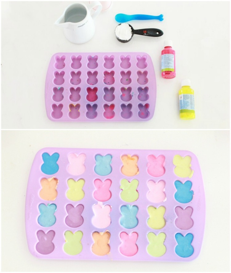 rozdajte na Veľkú noc vyrobte si vlastnú kriedovú silikónovú formu