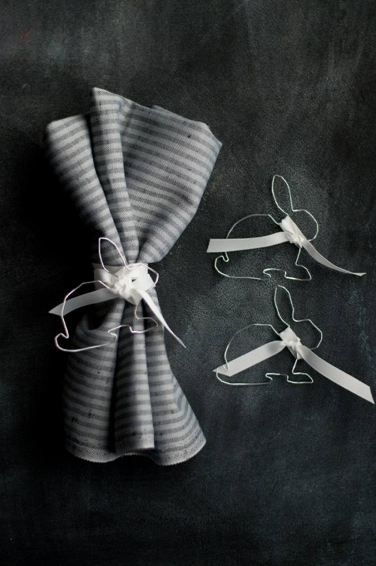 darujte na Veľkú noc vyrobte si vlastného drôteného veľkonočného zajačika