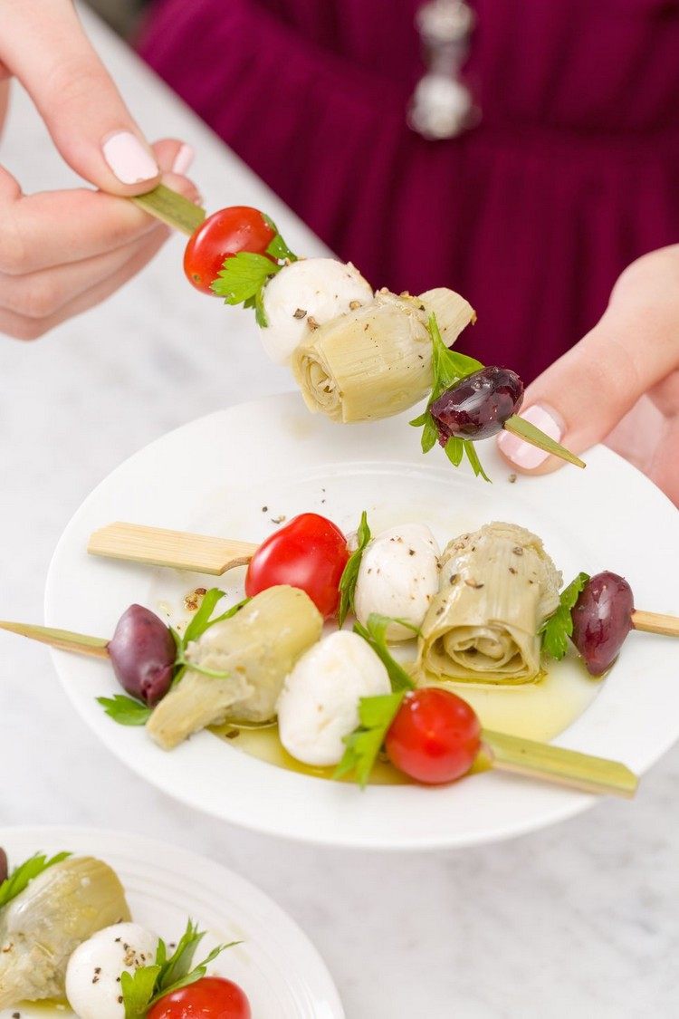 Recept silvestrovského prstového jedla na predjedlá zo zeleninových špajlí