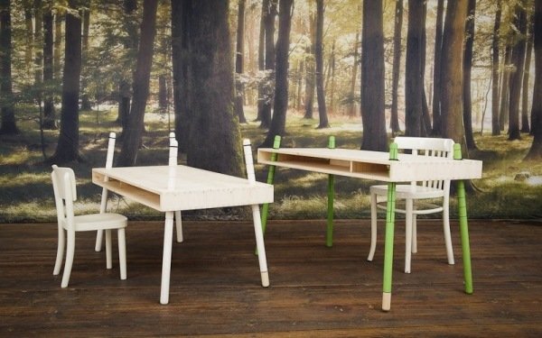 Drevený nábytok detská izba Perludi-caspar písací stôl