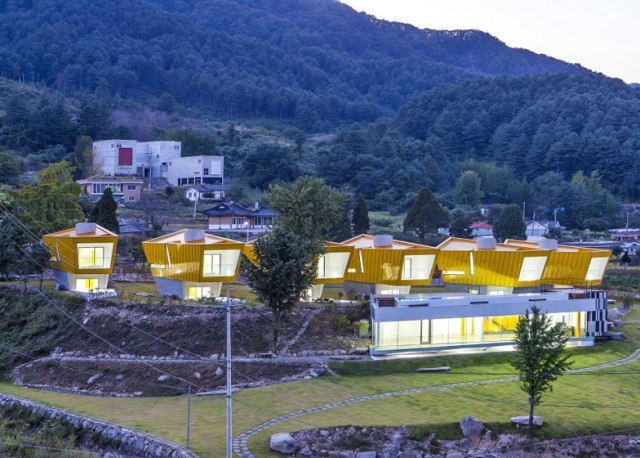 Dovolenkový dom moderný komplex-Moai Južná Kórea-poloha na úbočí Soulu