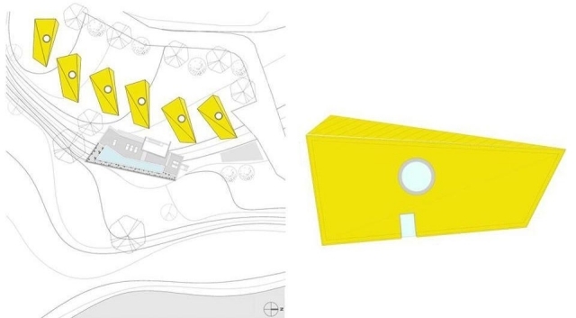 Moai osídlenie prázdninový dom minimalistické juhokórejské dovolenkové miesta