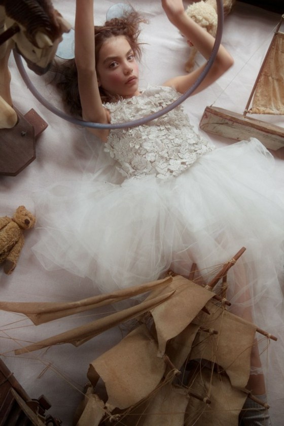 Balerínové šaty z tylovej bavlny s ružami Čipka-volániky-tylové šaty-plyšová zbierka hračiek-módny trend