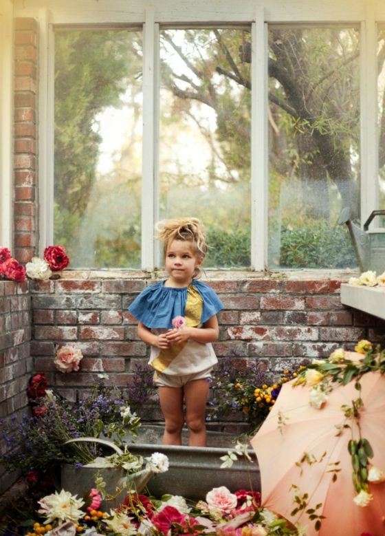 krátka džínsová tkanina na ramenách Kolekcia domčekov so záhradou-bavlnená-kvalita-dievčatá-módna-kolekcia-2014-leto