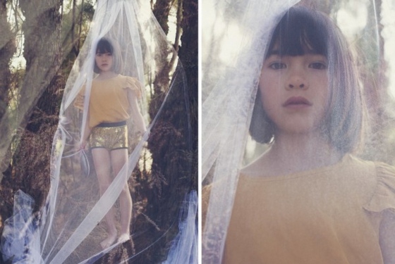 Trblietavé nohavice krátke žlté top dievča za organzovou tkaninou Oblečenie na strom-les-efektné-móda-trblietky