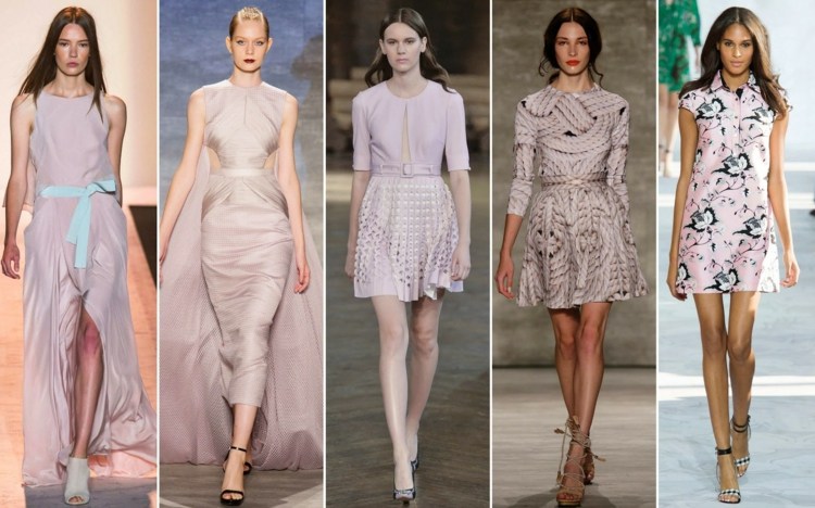 Trendová farba - kombinujte levanduľovú a modrú Módne trendy kombinujú levanduľovú modrú potlač