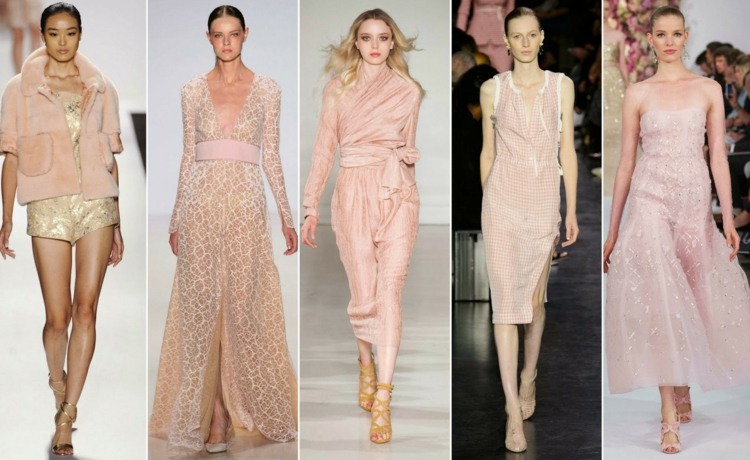 Trend ružovej farby - elegantné a ženské šaty strihov objímajúcich postavu Módne trendy outfit ružové šaty čipky transparentné