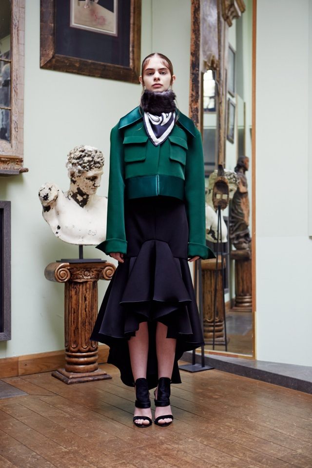 Dizajnová sukňa, vpredu krátka, vzadu vzadu Ellery ellery-jeseň-zima-2014-2015-sukňa-predná-krátka-zadná-dlhá