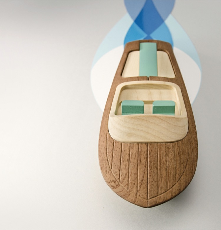 Modelové člny Riva bez chemikálií Používajú sa diely na farby na vodnej báze