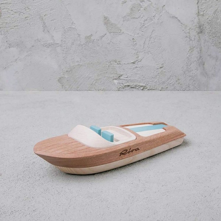 Modelové člny Riva s farbou na vodnej báze Modelová hračka lodičky Riva