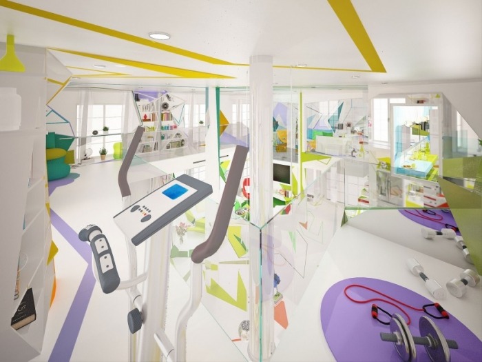 Život v expresionizme-interiérový dizajn-s-farbami-a-tvarmi-interiérový dizajn-projekt-abstrakt